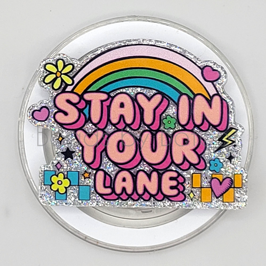 Phone or E-Reader Grip - Stay in Your Lane