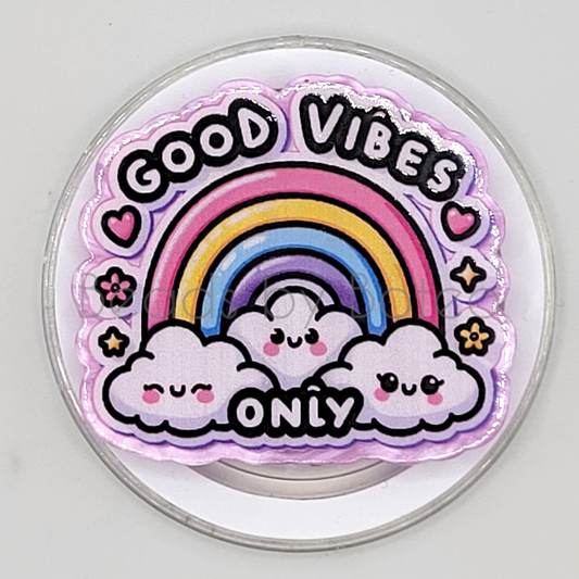 Phone or E-Reader Grip - Good Vibes