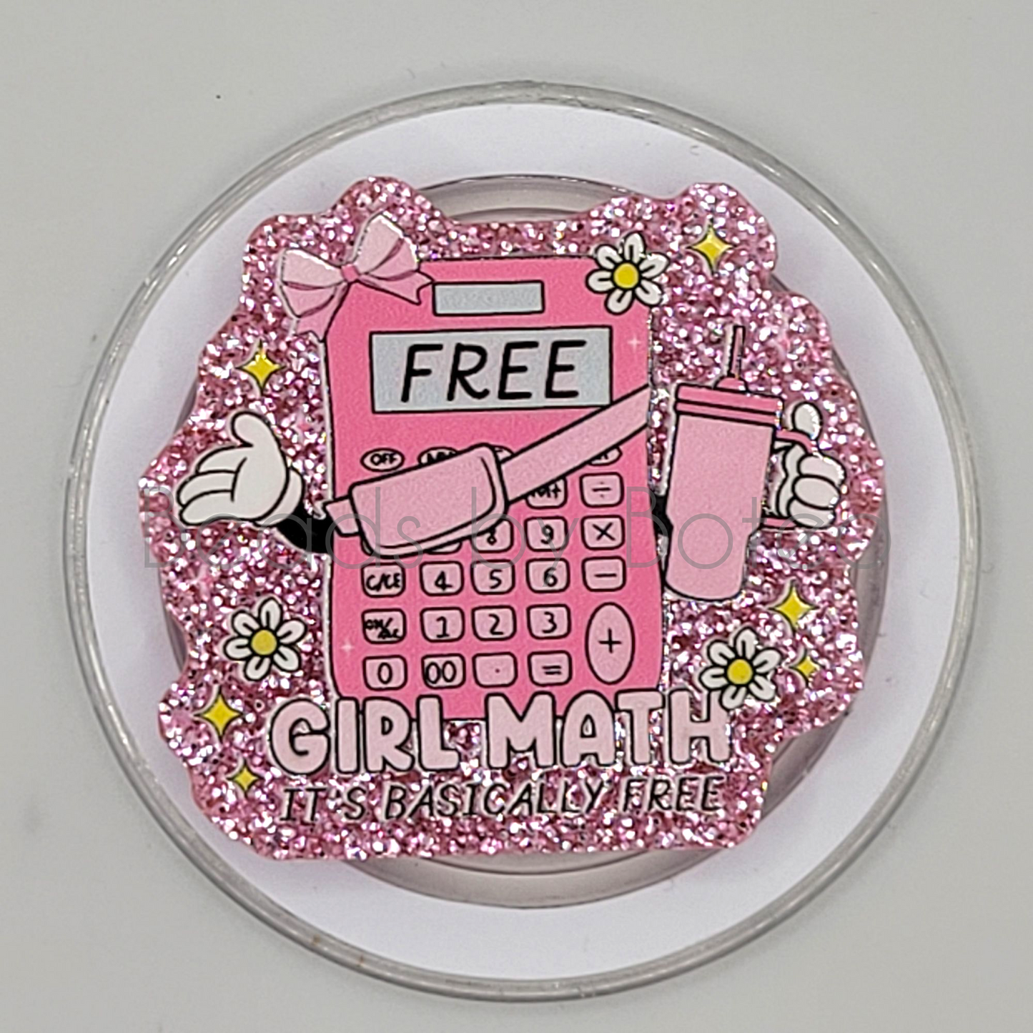 Phone or E-Reader Grip - Girl Math