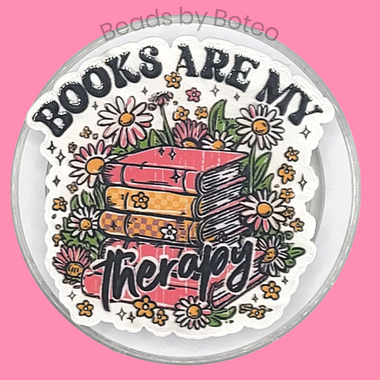 Phone or E-Reader Grip - Books Are My Therapy