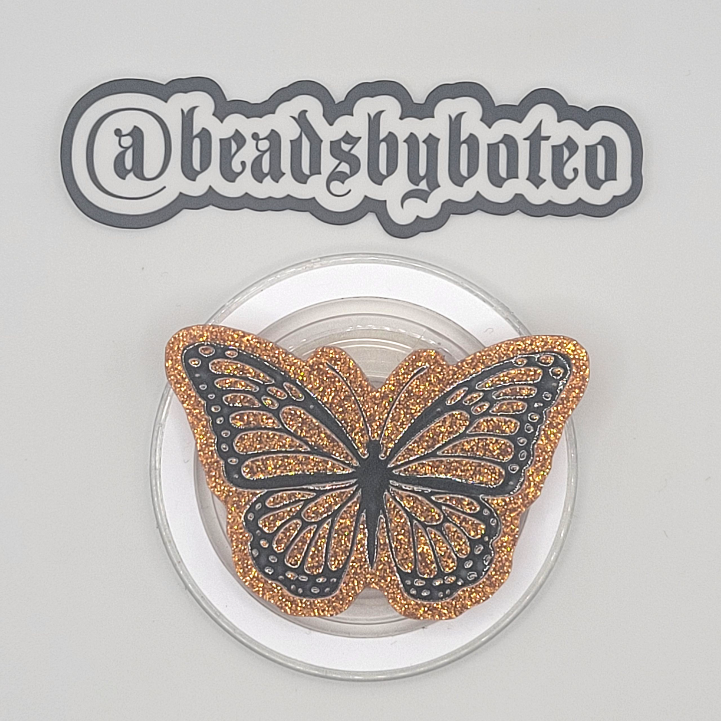 Phone or E-Reader Grip - Monarch Butterfly