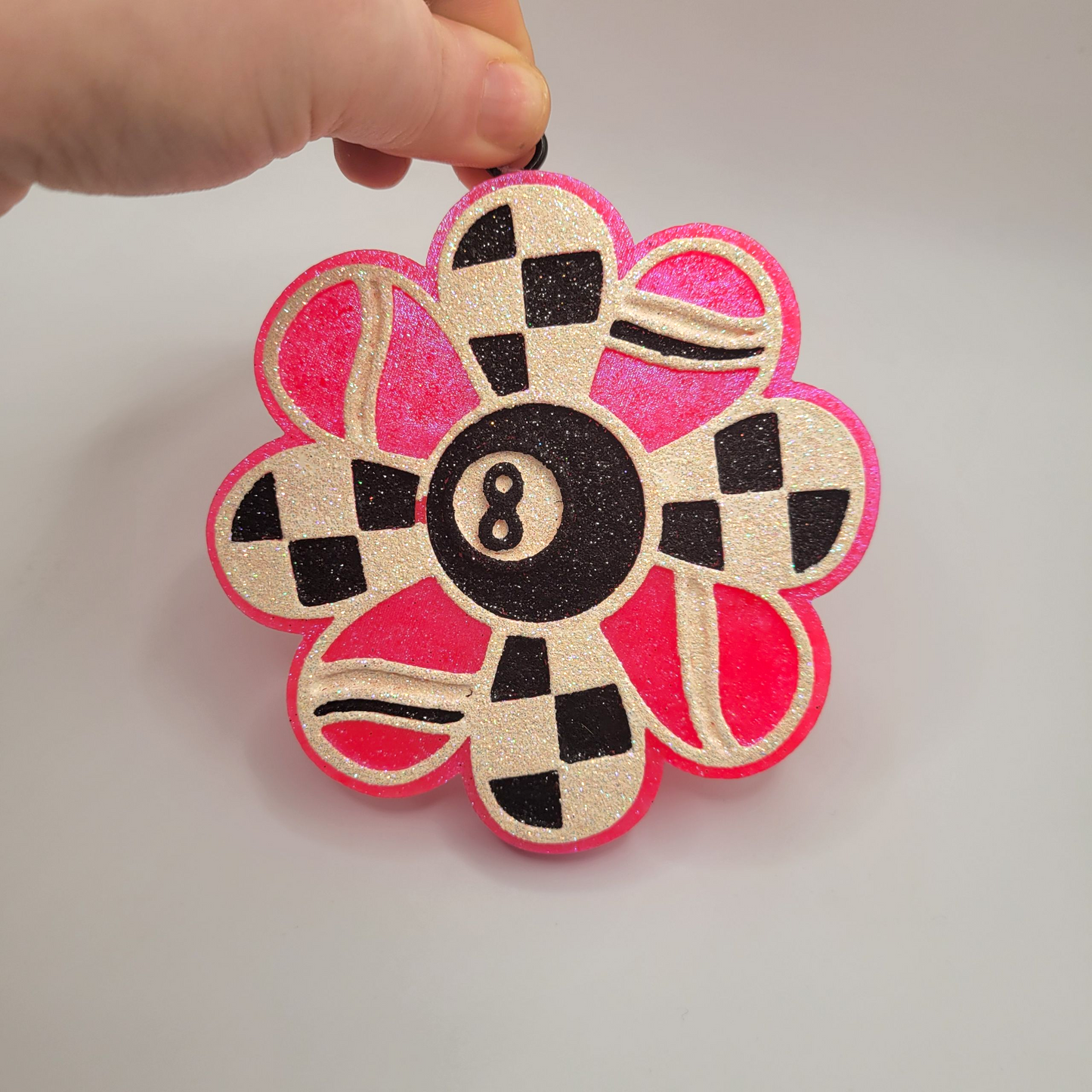 Freshies - 8 Ball Hot Pink Flower (Texas Nuggets)