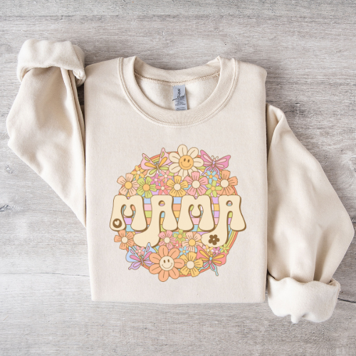 Retro Mama Crewneck Sweatshirt