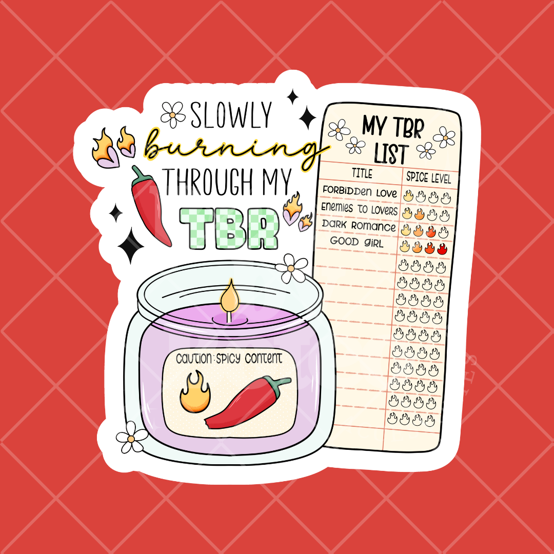 Stickers - Burning Through My TBR