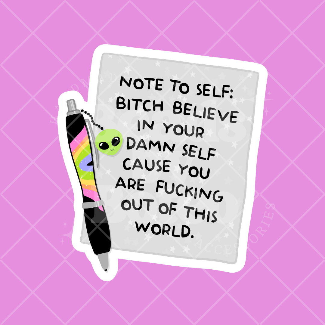 Stickers - Note to Self – Beads by Boteo