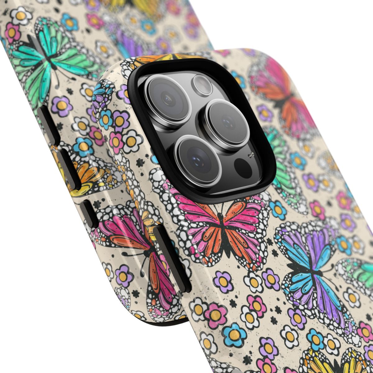 Neon Butterfly Phone Case
