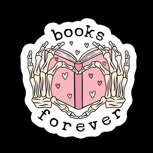 Stickers - Books Forever (3")