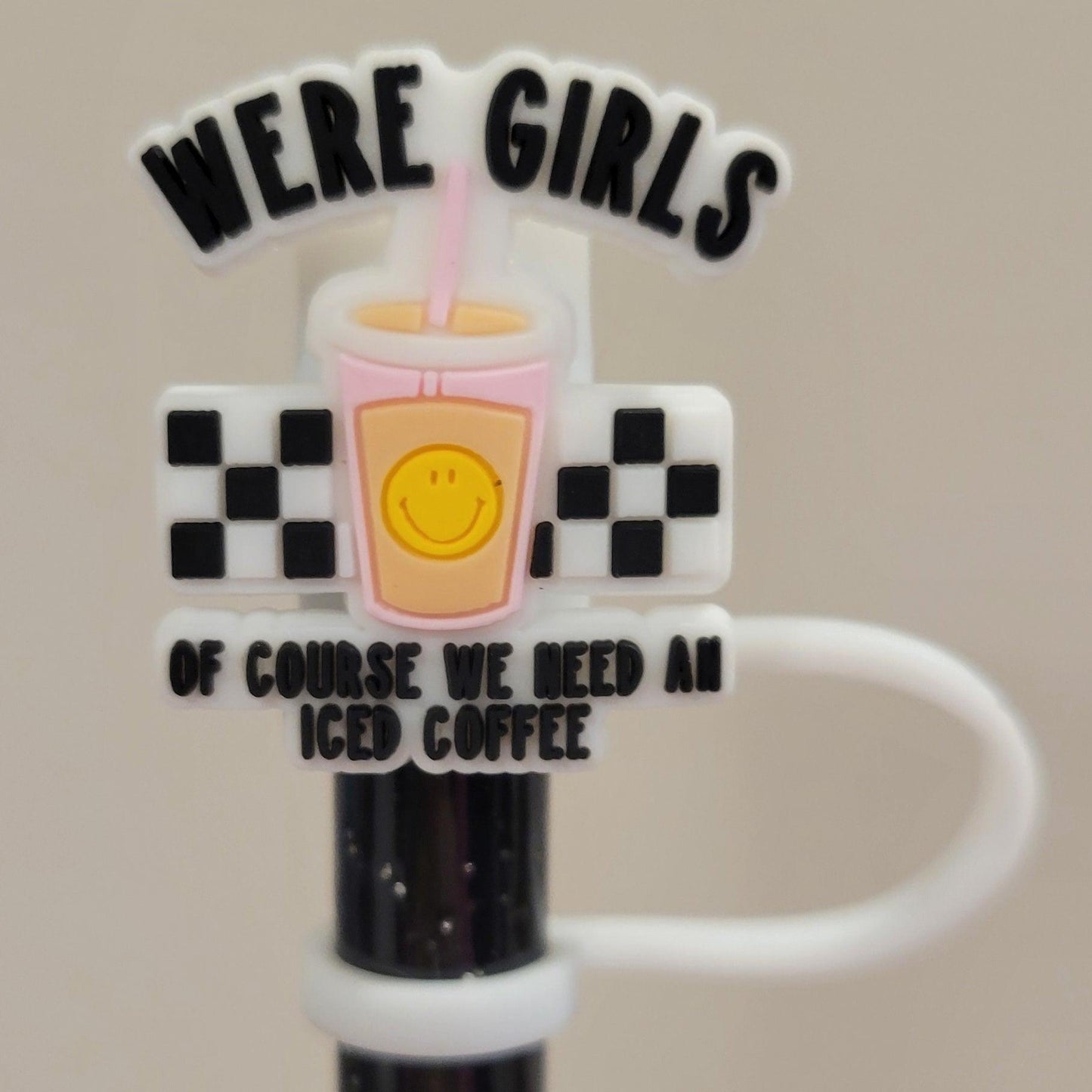 Straw Toppers - We're Girls + Iced Coffee