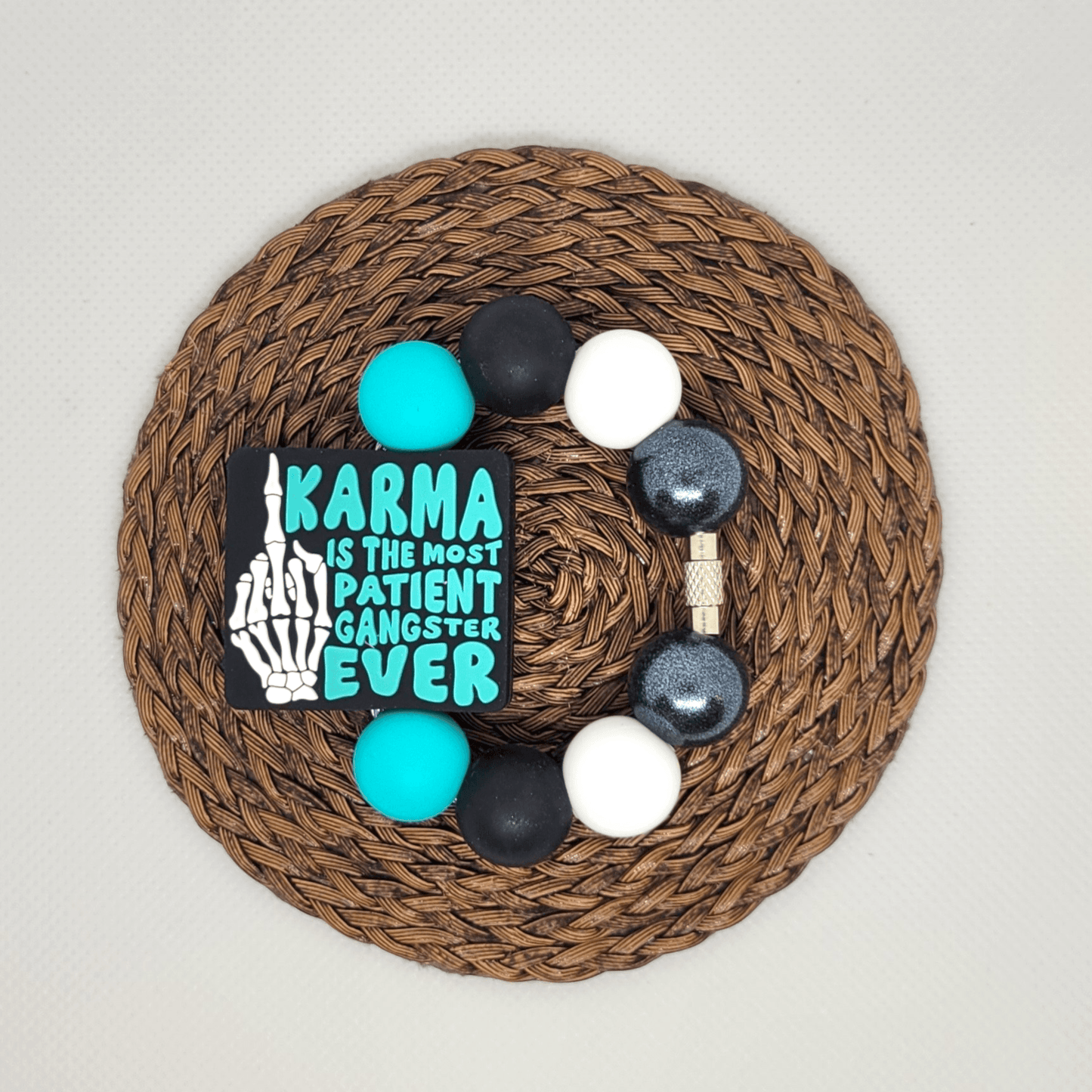 Tumbler Cup Charms - Karma Is the Most Patient Gangster